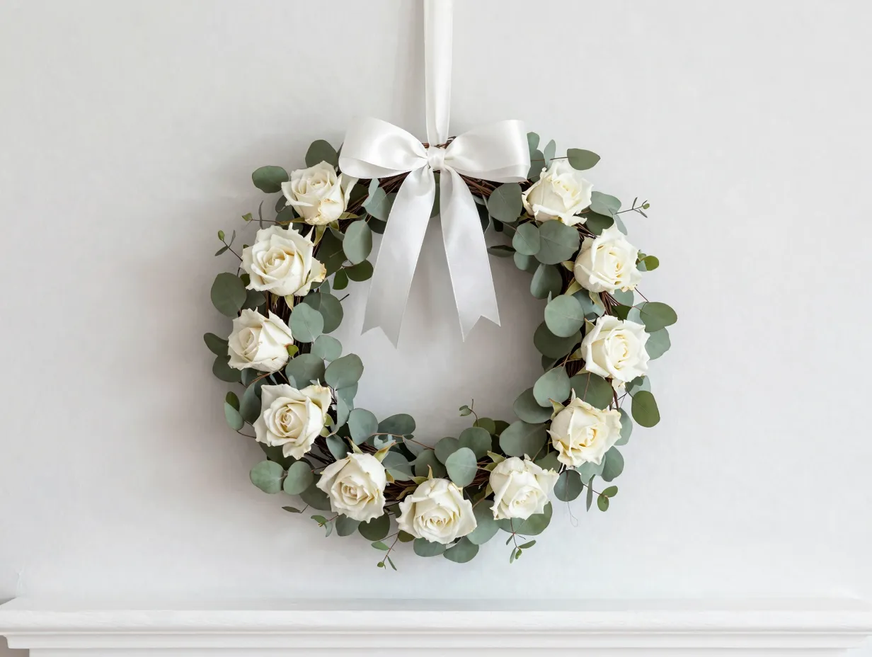 Dried flower wreaths