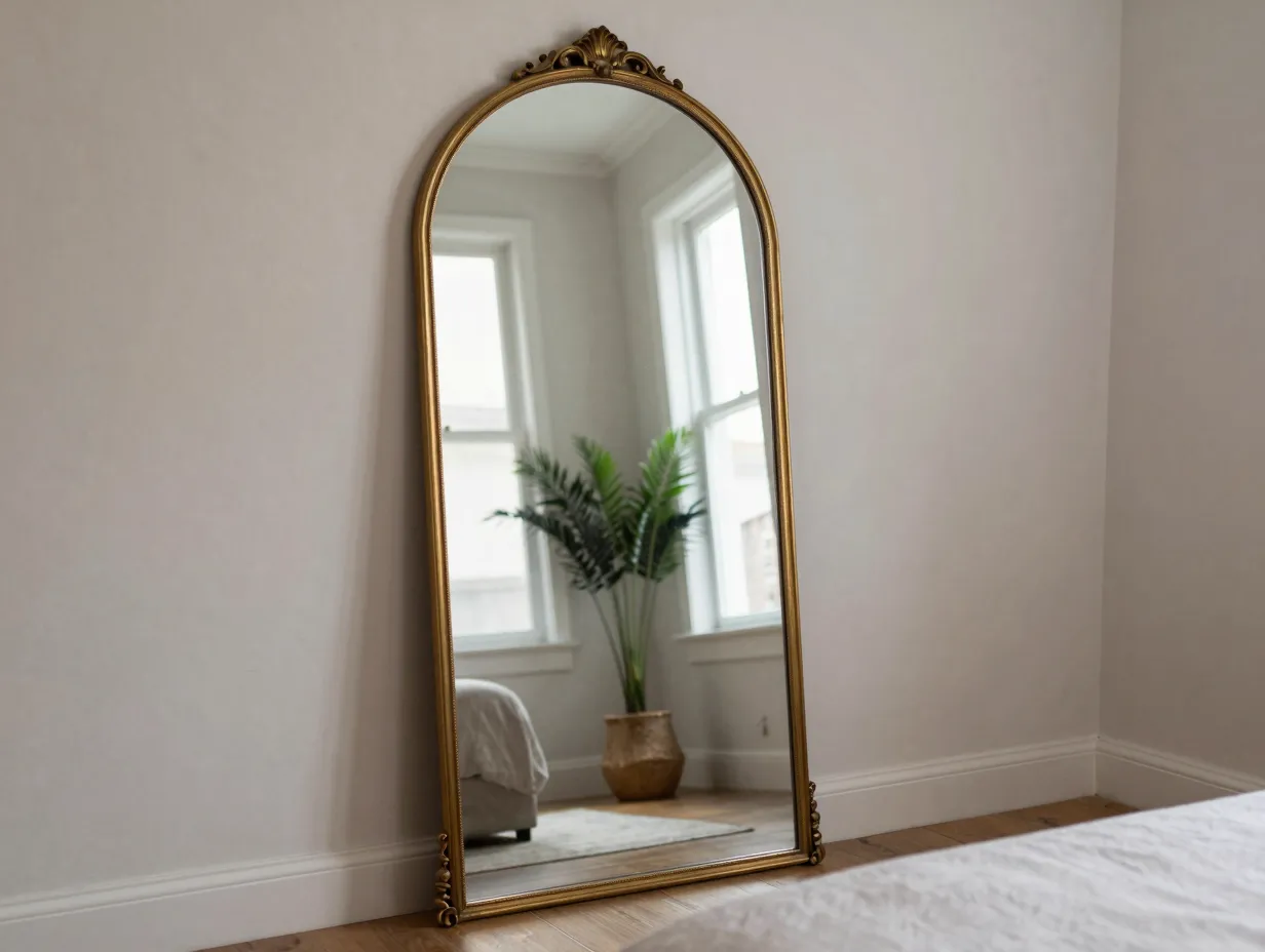 5 mirrors as wall decor