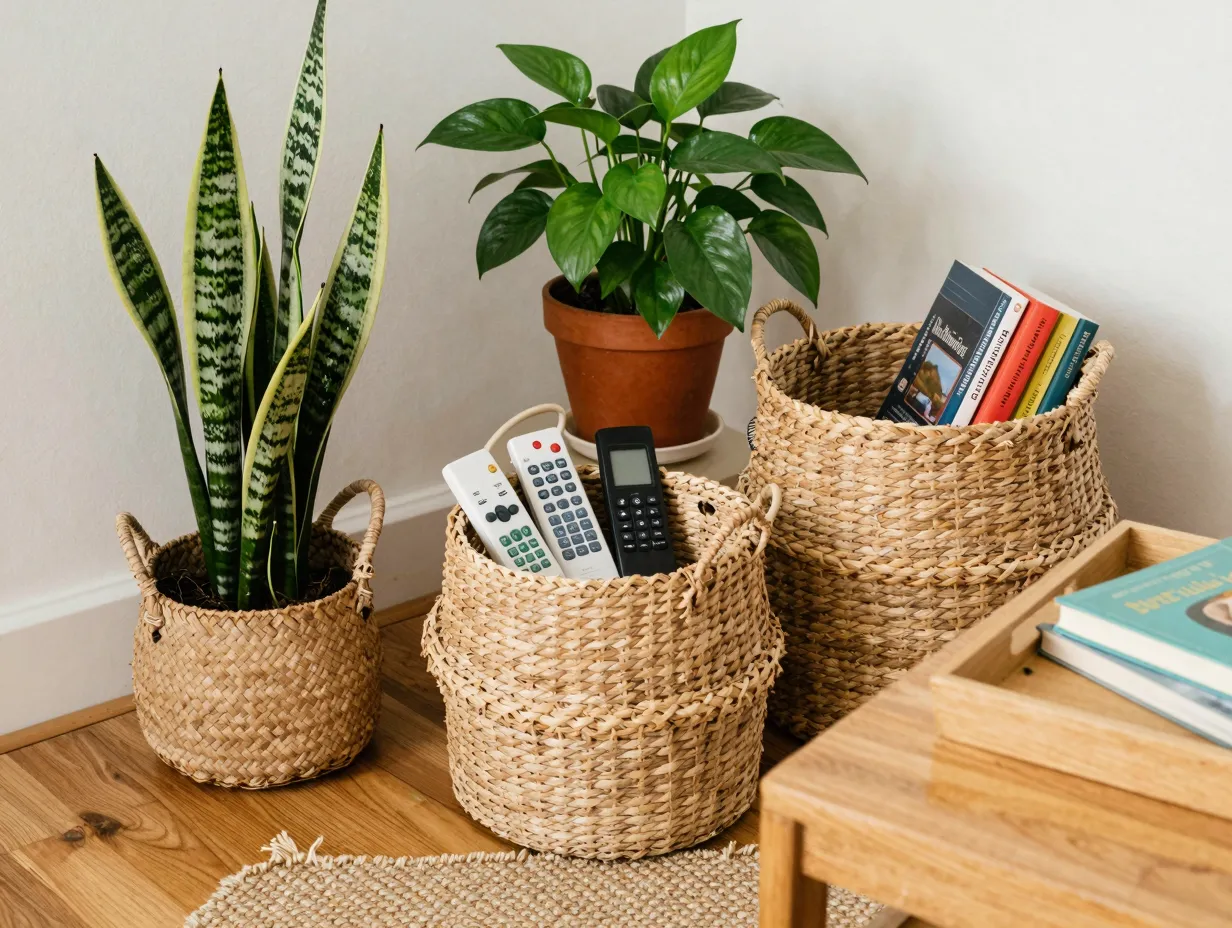 Bring in plants and natural materials