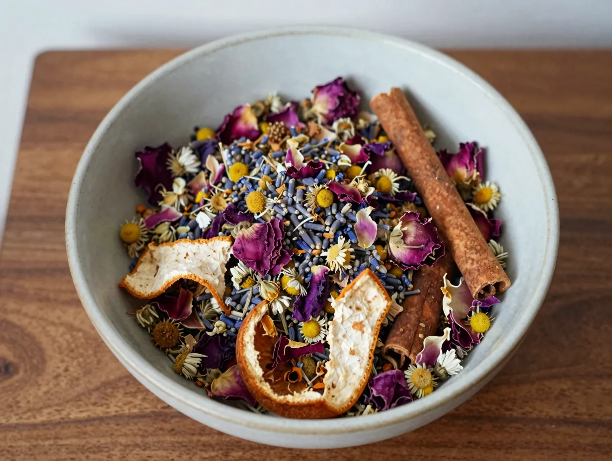 Dried flower potpourri