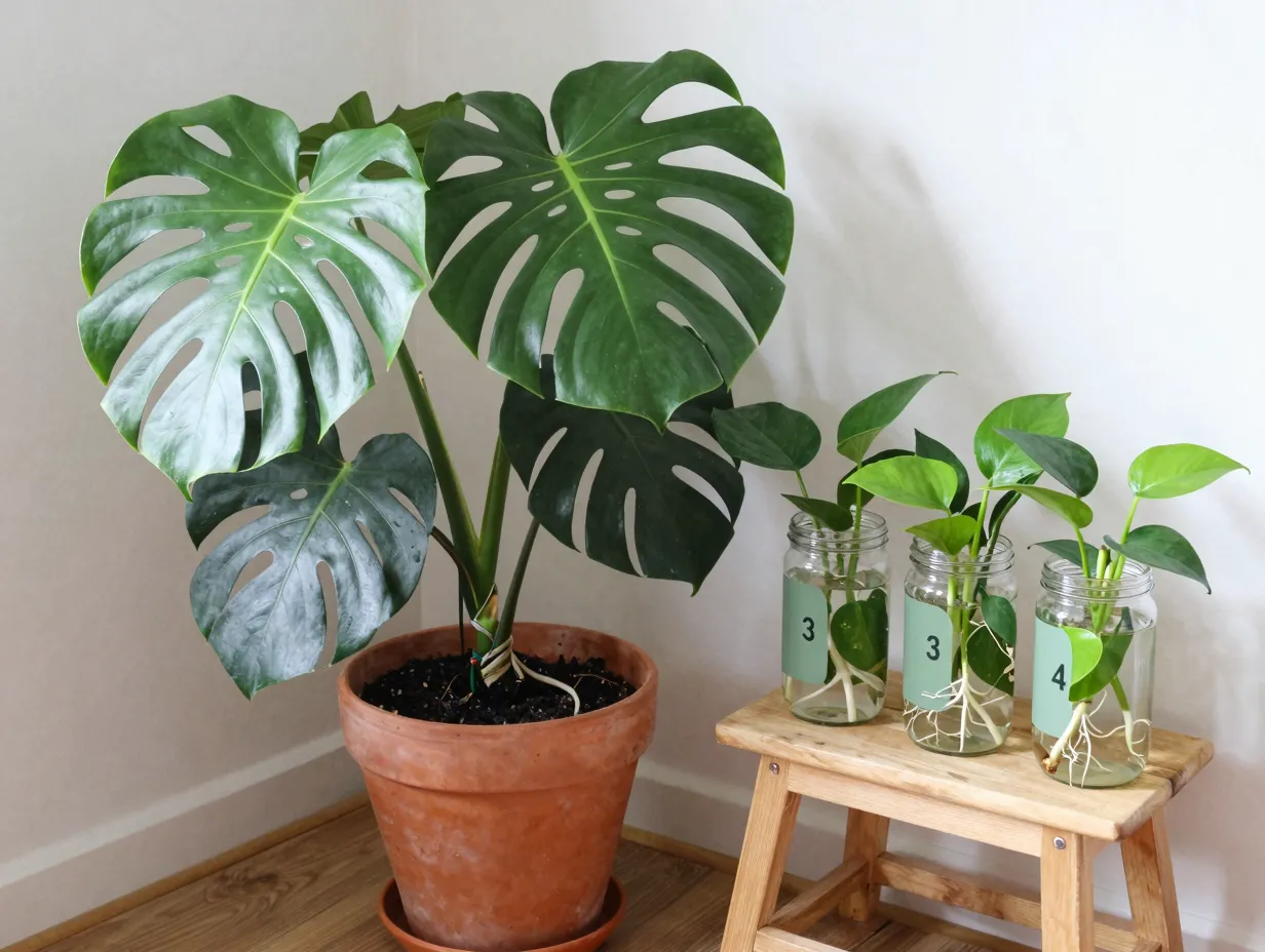 8 large potted plant or propagation station