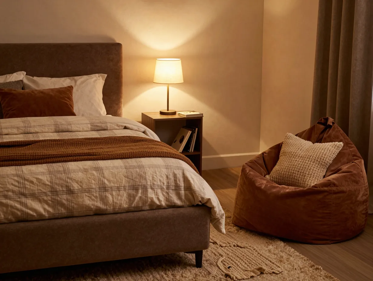 The cozy chill zone room