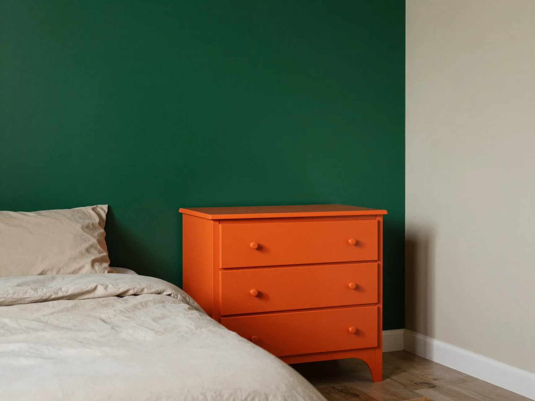 The bold color statement room