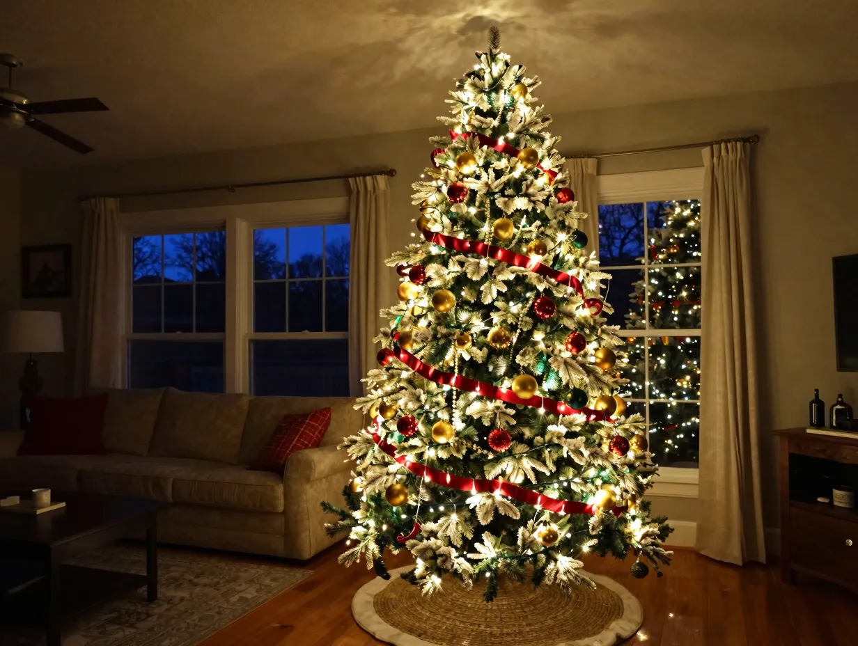 Make the christmas tree your living rooms focal point