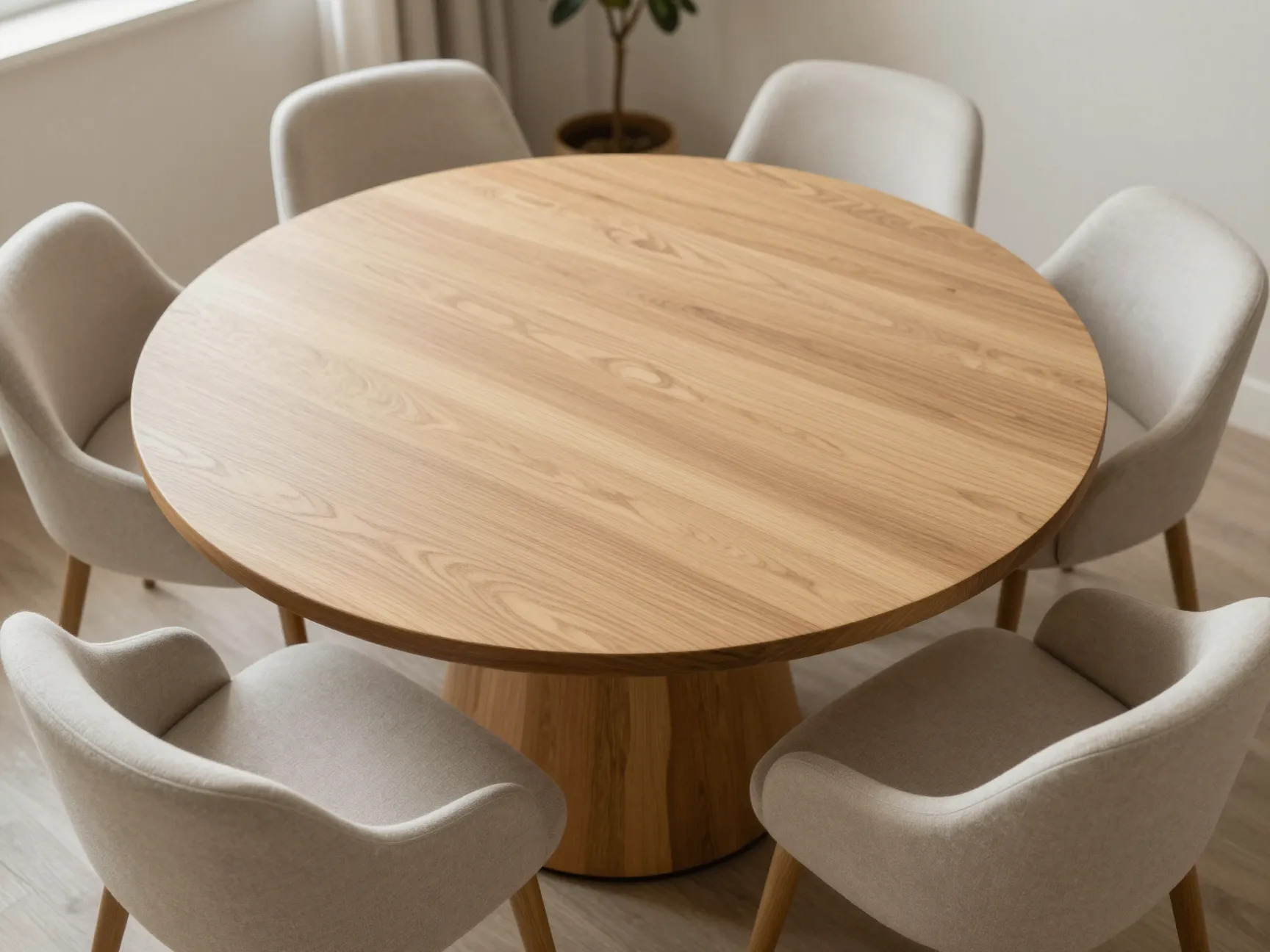 Choose curved furniture silhouettes