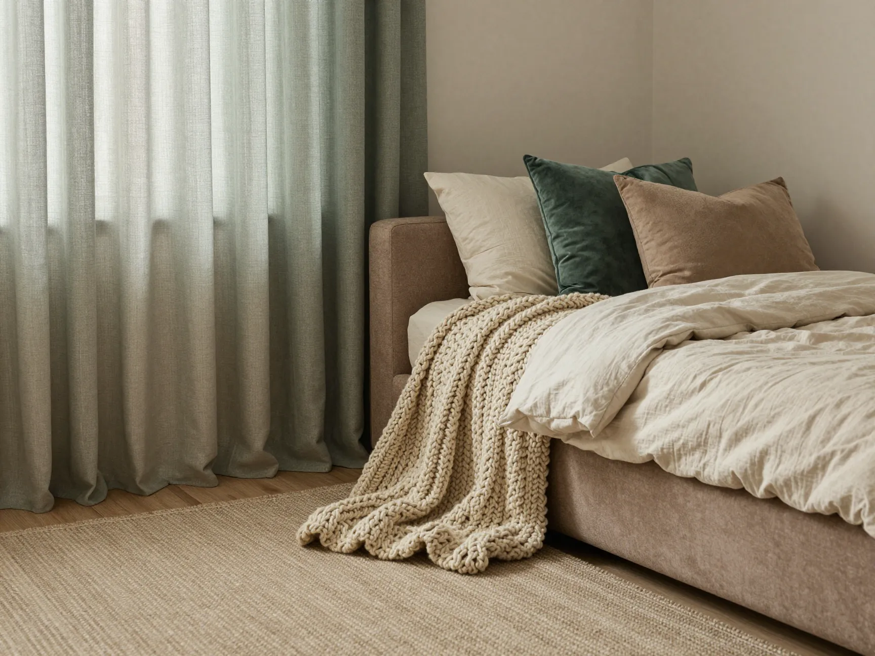 Invest in textiles that invite you to slow down