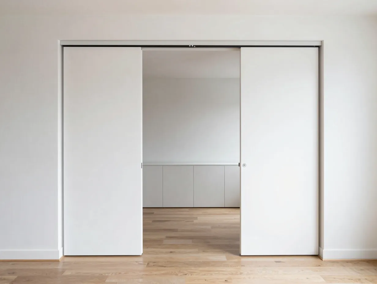 Install pocket doors to reclaim swing space