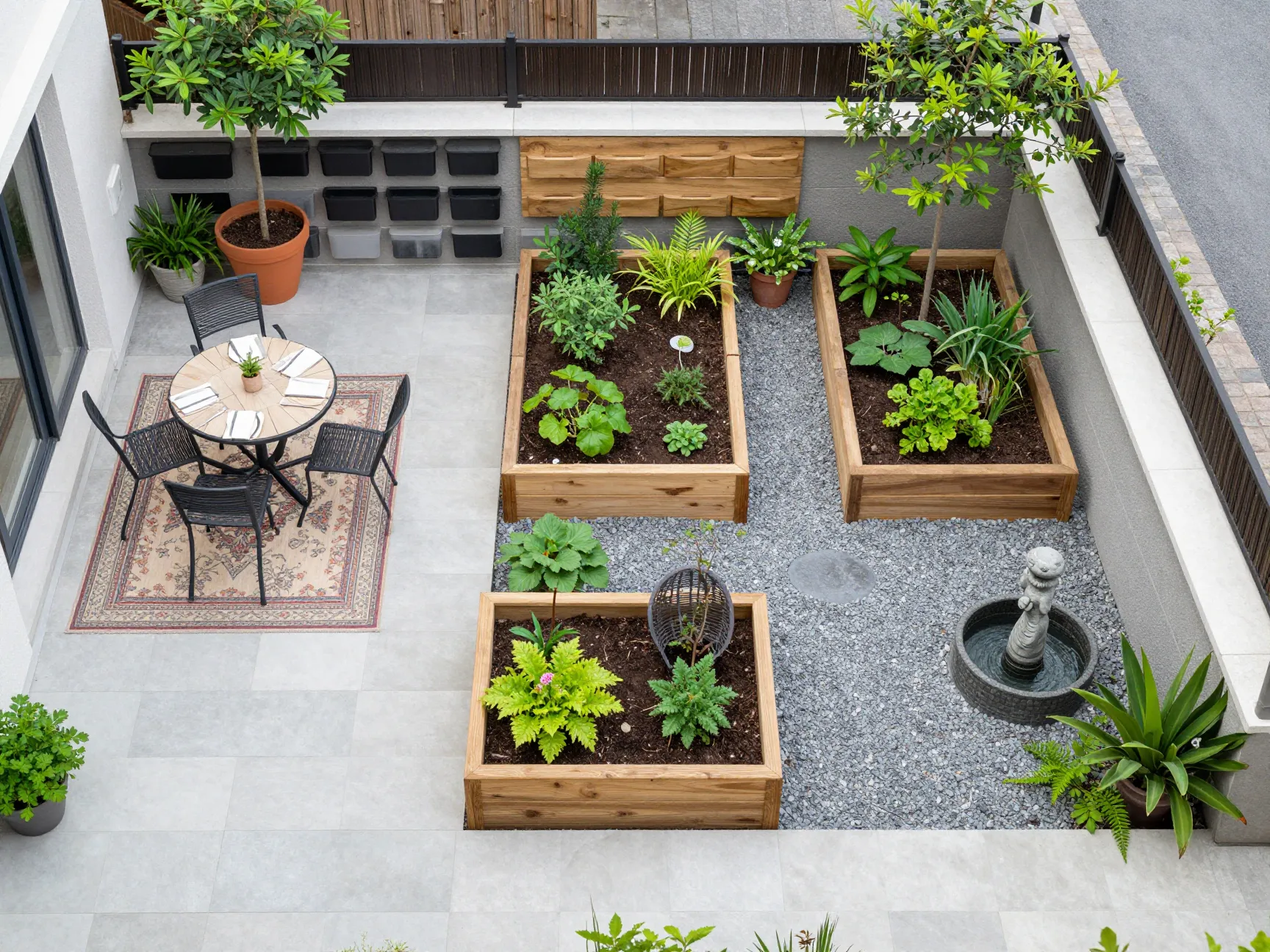 Divide your plot into distinct zones
