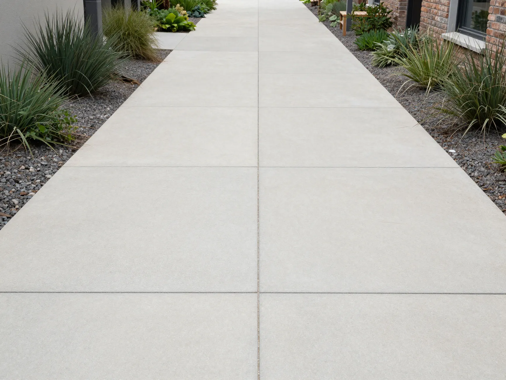 Lay diagonal paving to visually expand the space