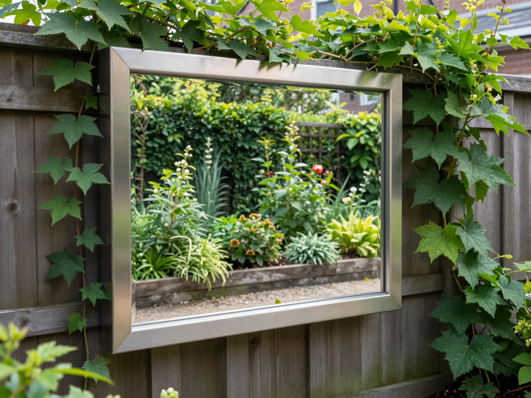 Install outdoor mirrors to bounce light and create illusion