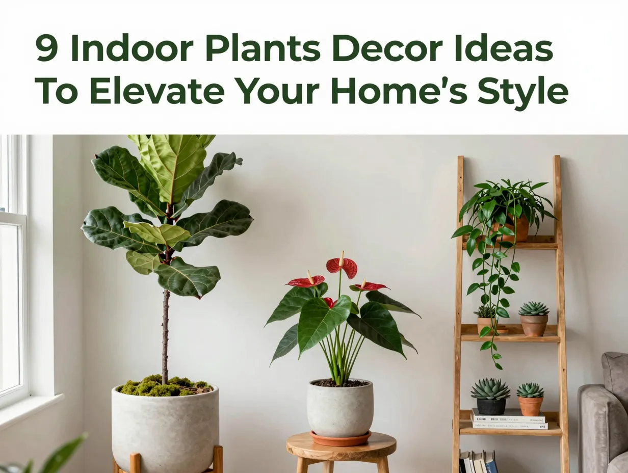 9 indoor plants decor ideas to elevate your homes style