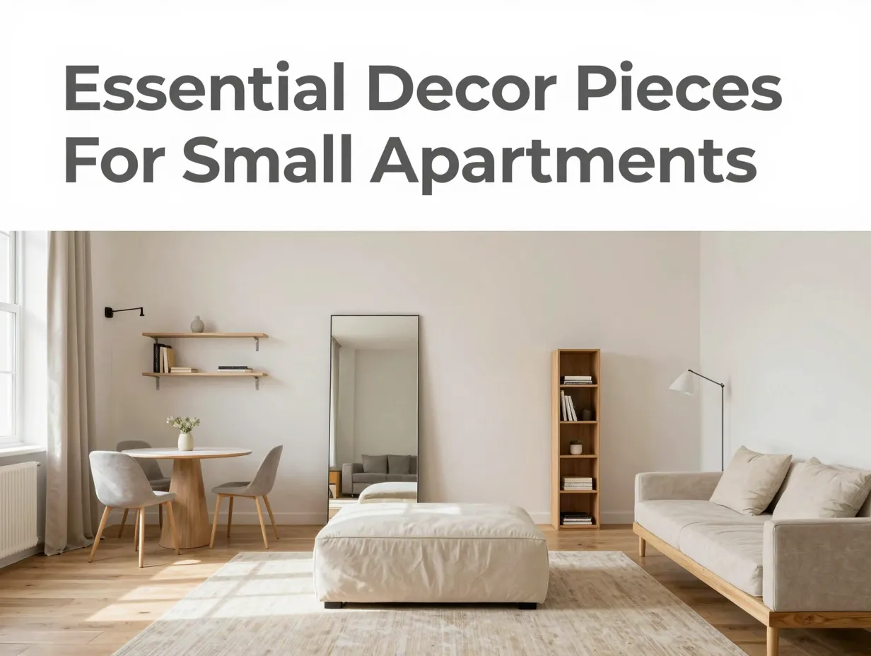 Essential decor pieces for small apartments
