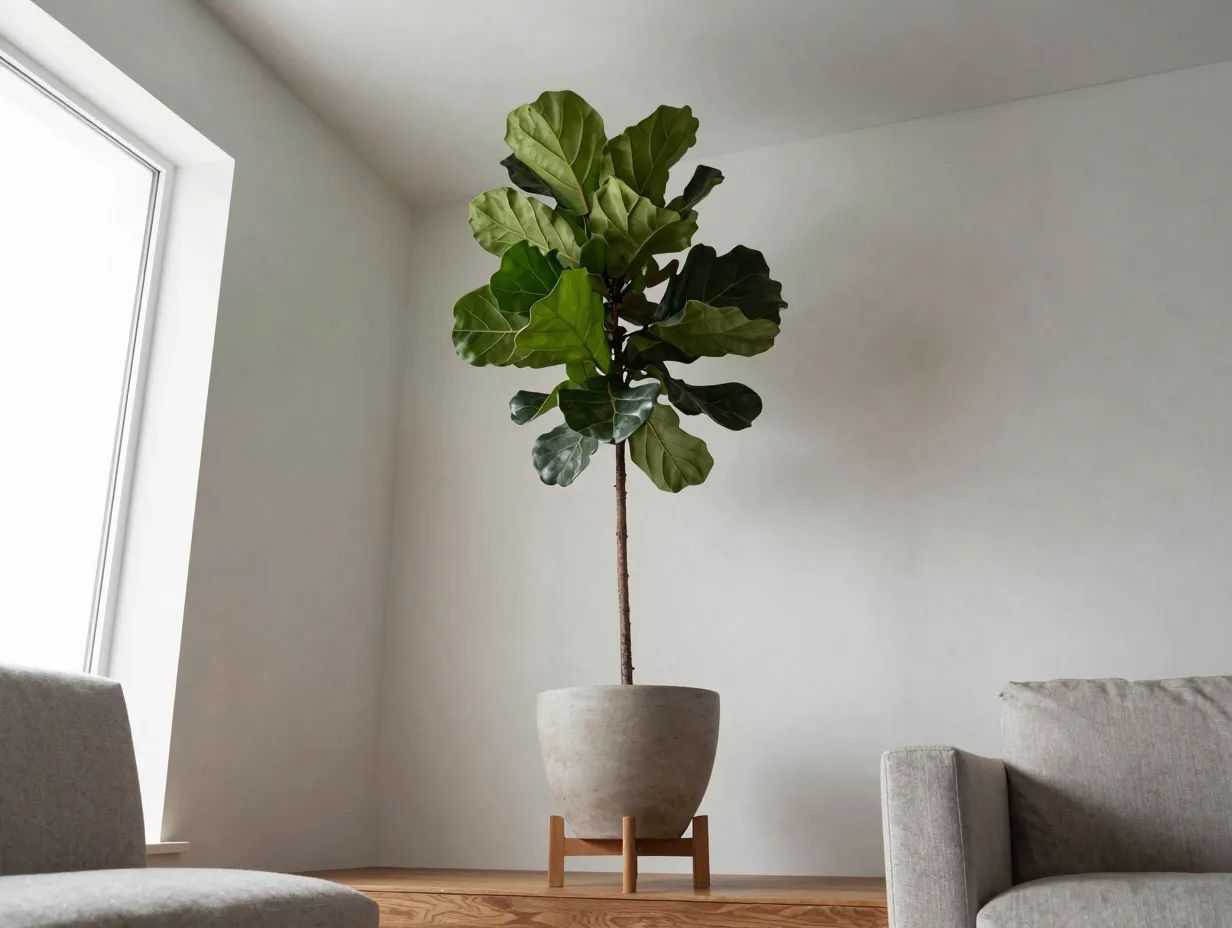 Create a statement corner with a large anchor plant