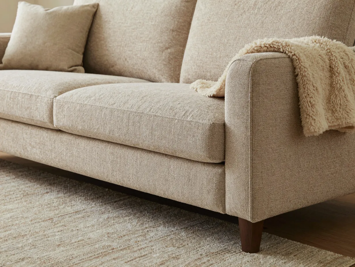 Invest in low slung curved furniture