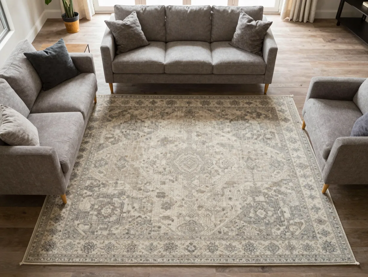 Define your space with an area rug