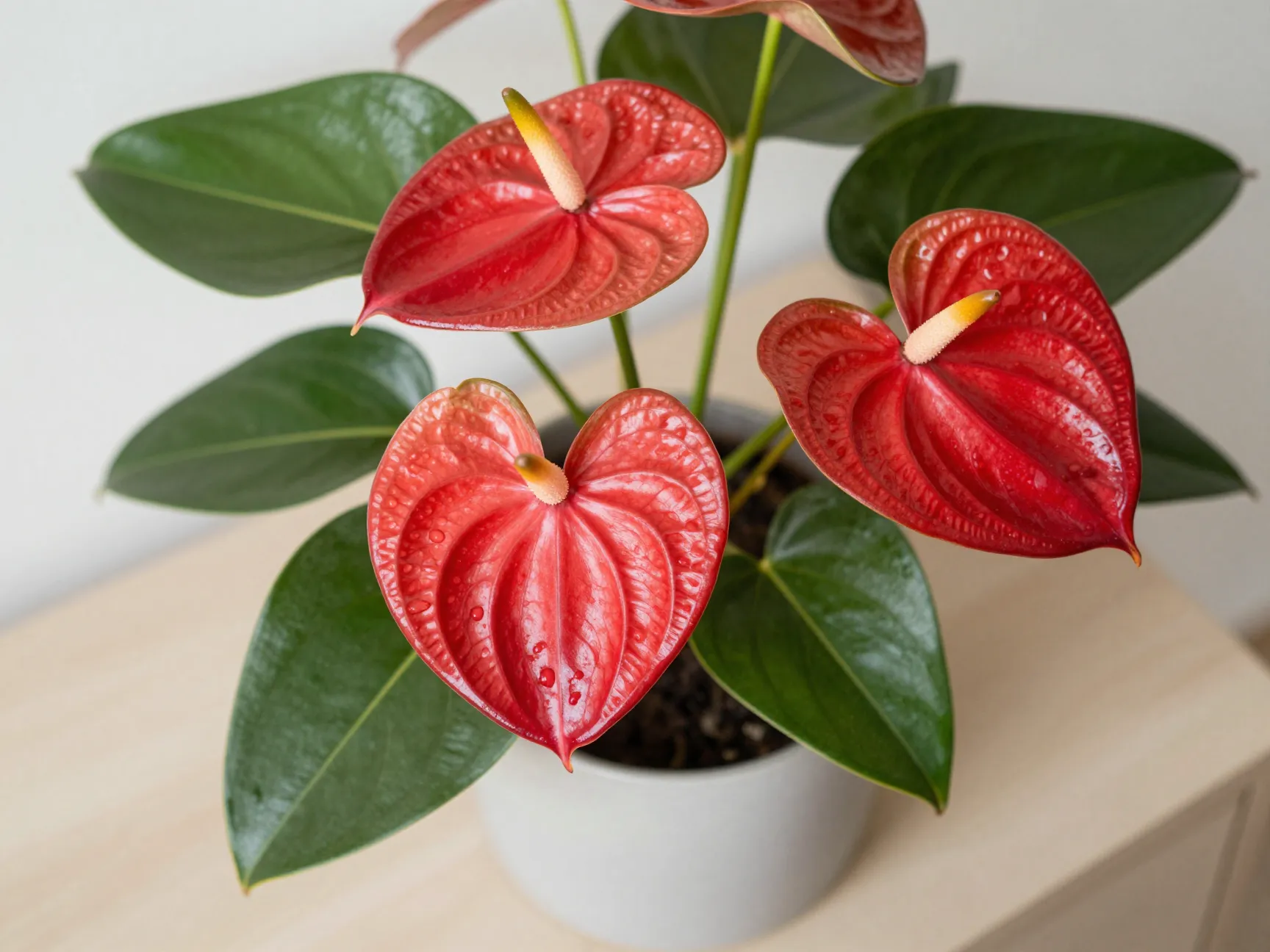 Switch to anthuriums for low maintenance floral impact