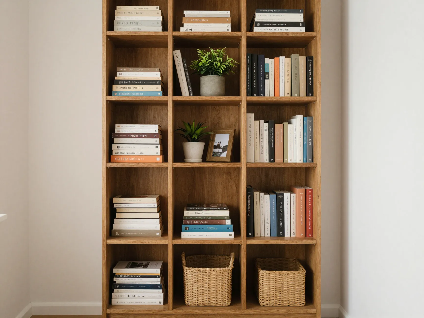 Vertical storage unit or tall bookcase