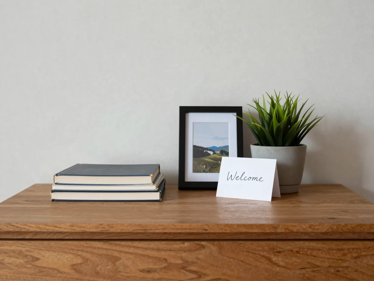 Incorporate personal touches without overcrowding