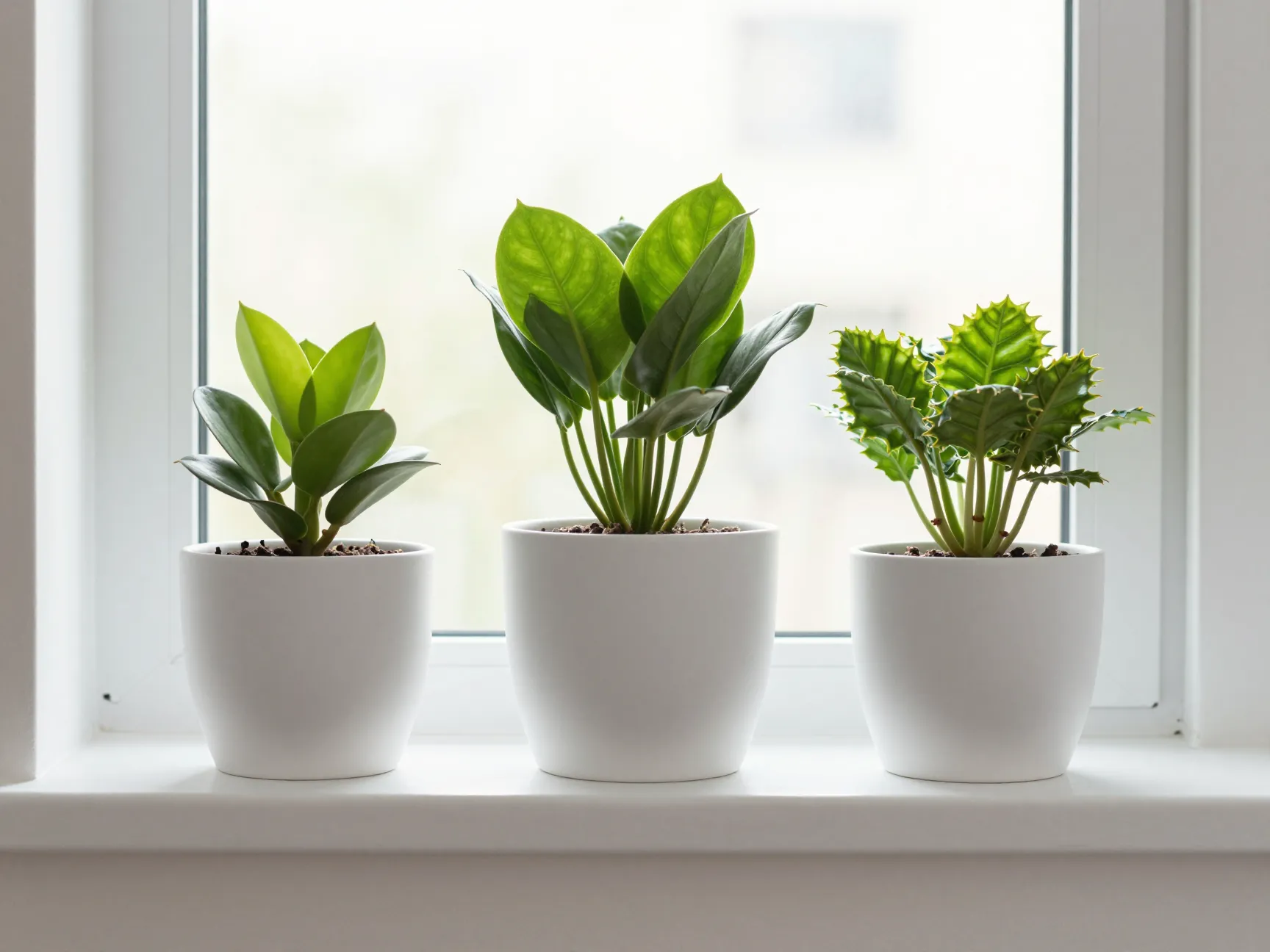 Choose matching pots for a minimalist cohesive look