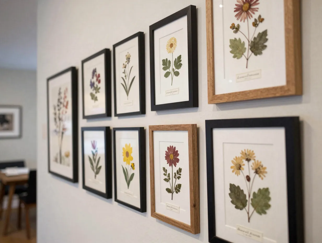 4 pressed botanical wall art for a lasting floral statement