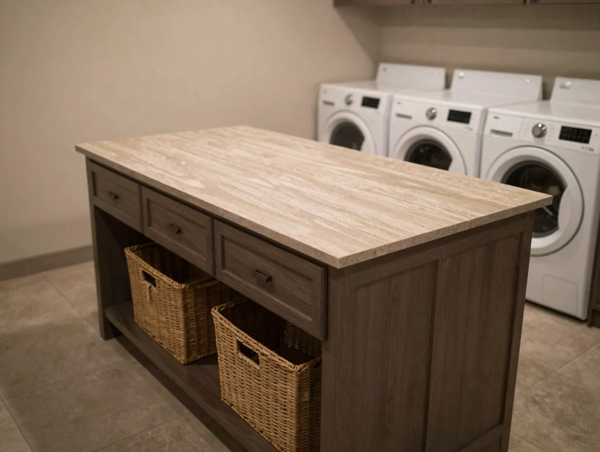 Add an ergonomic folding counter or island