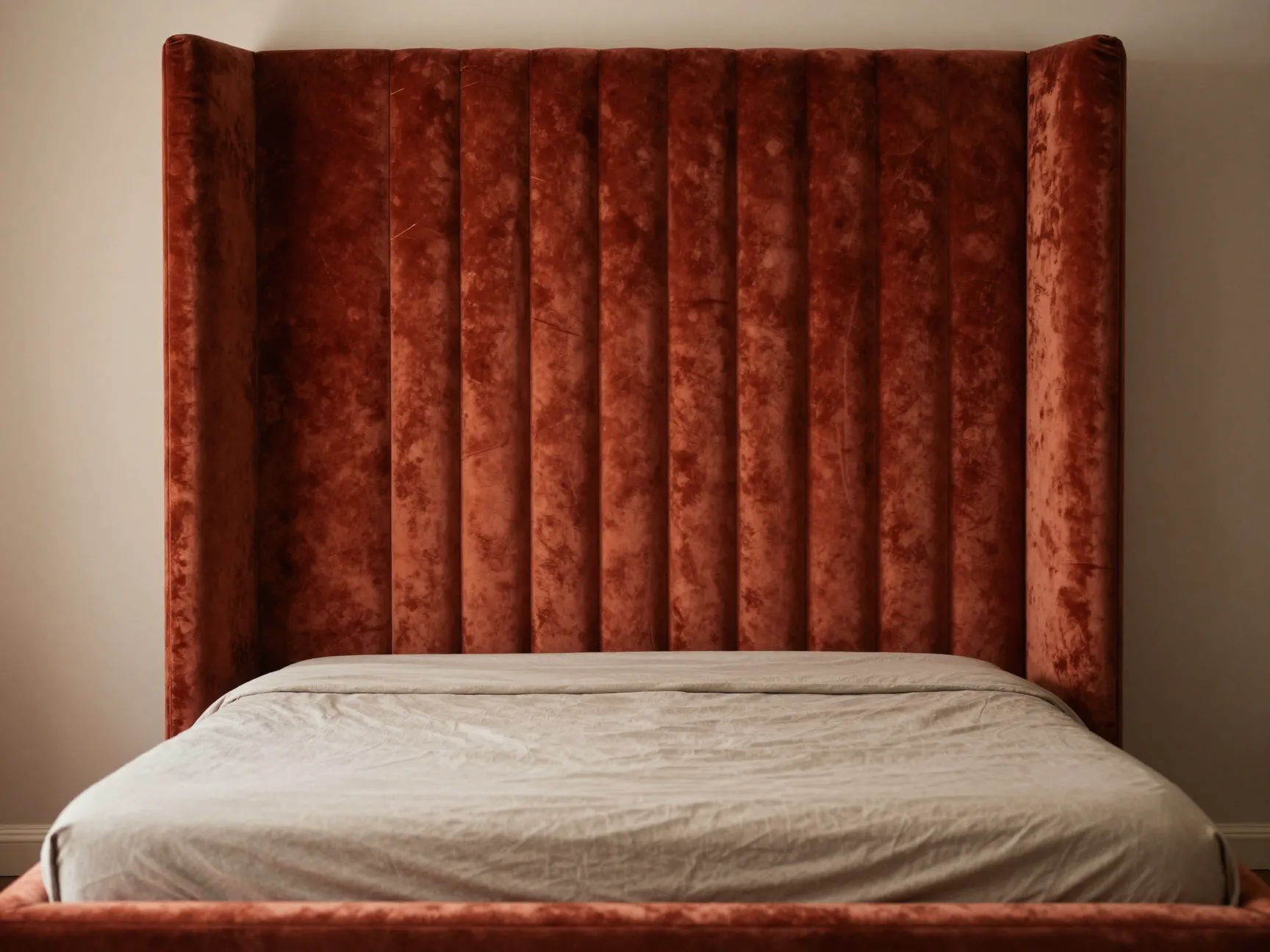 Choose an upholstered headboard with cultural detailing