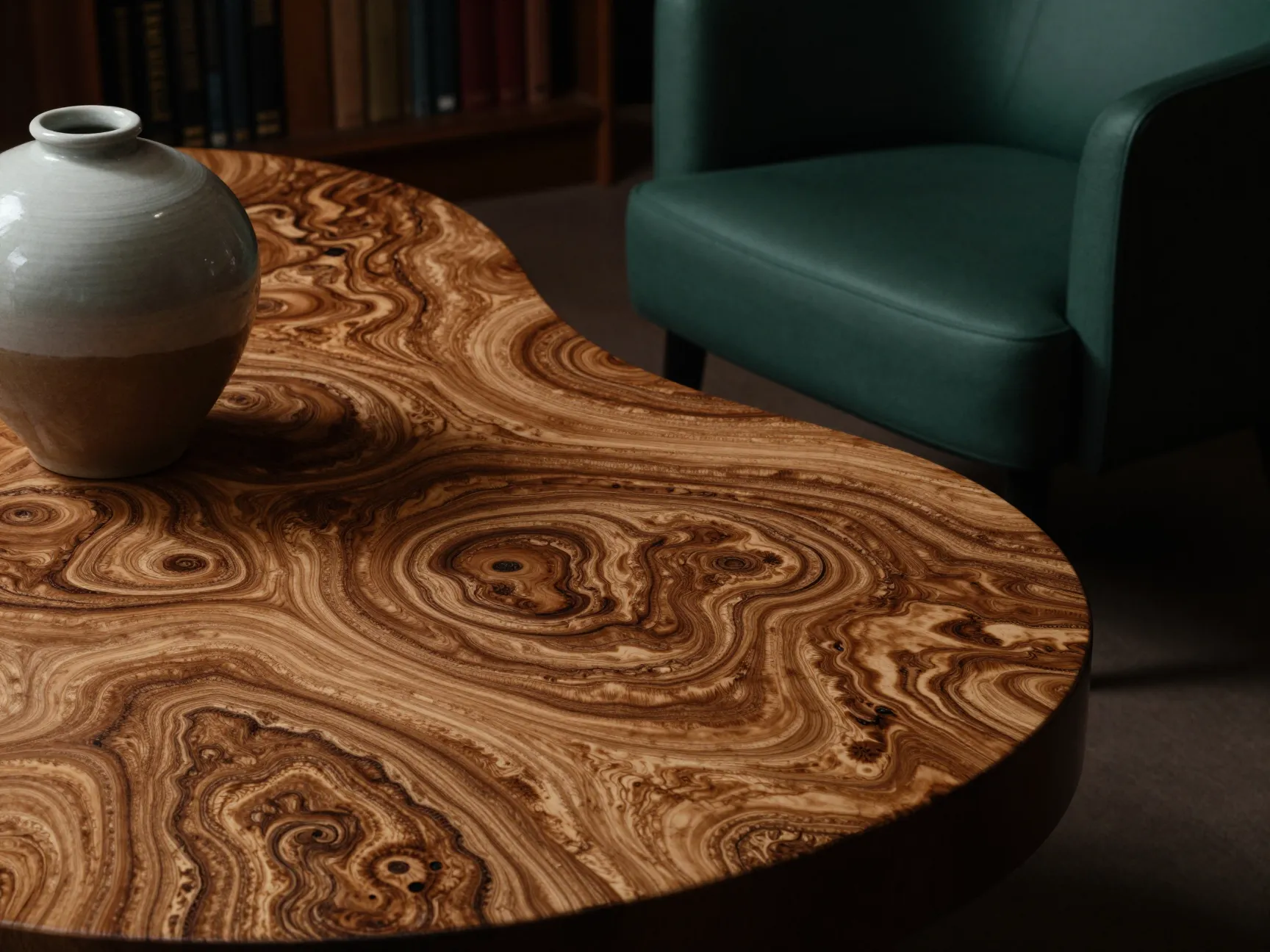 Integrate burl wood accents for timeless luxury
