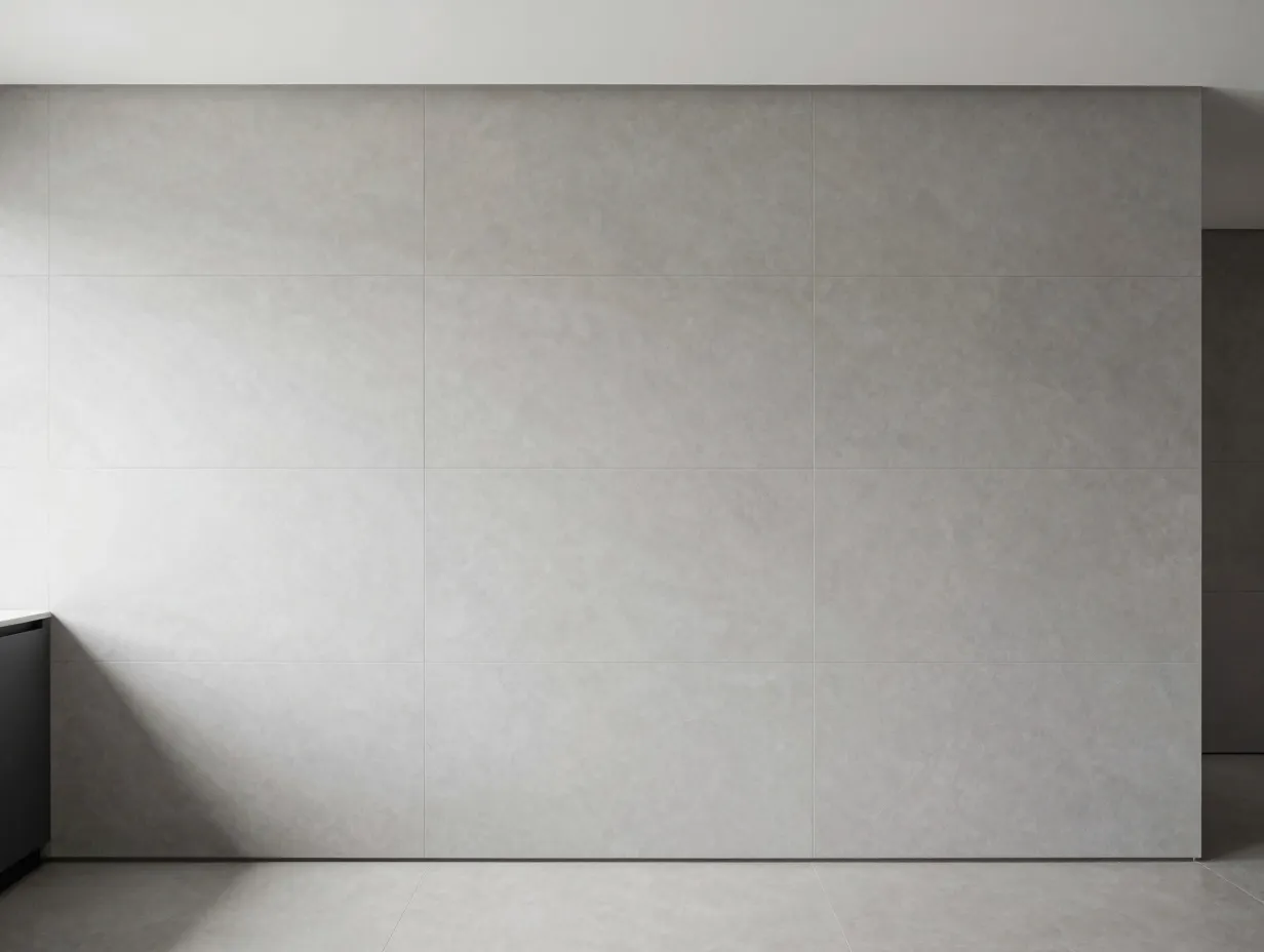 Large format tiles for a seamless modern look