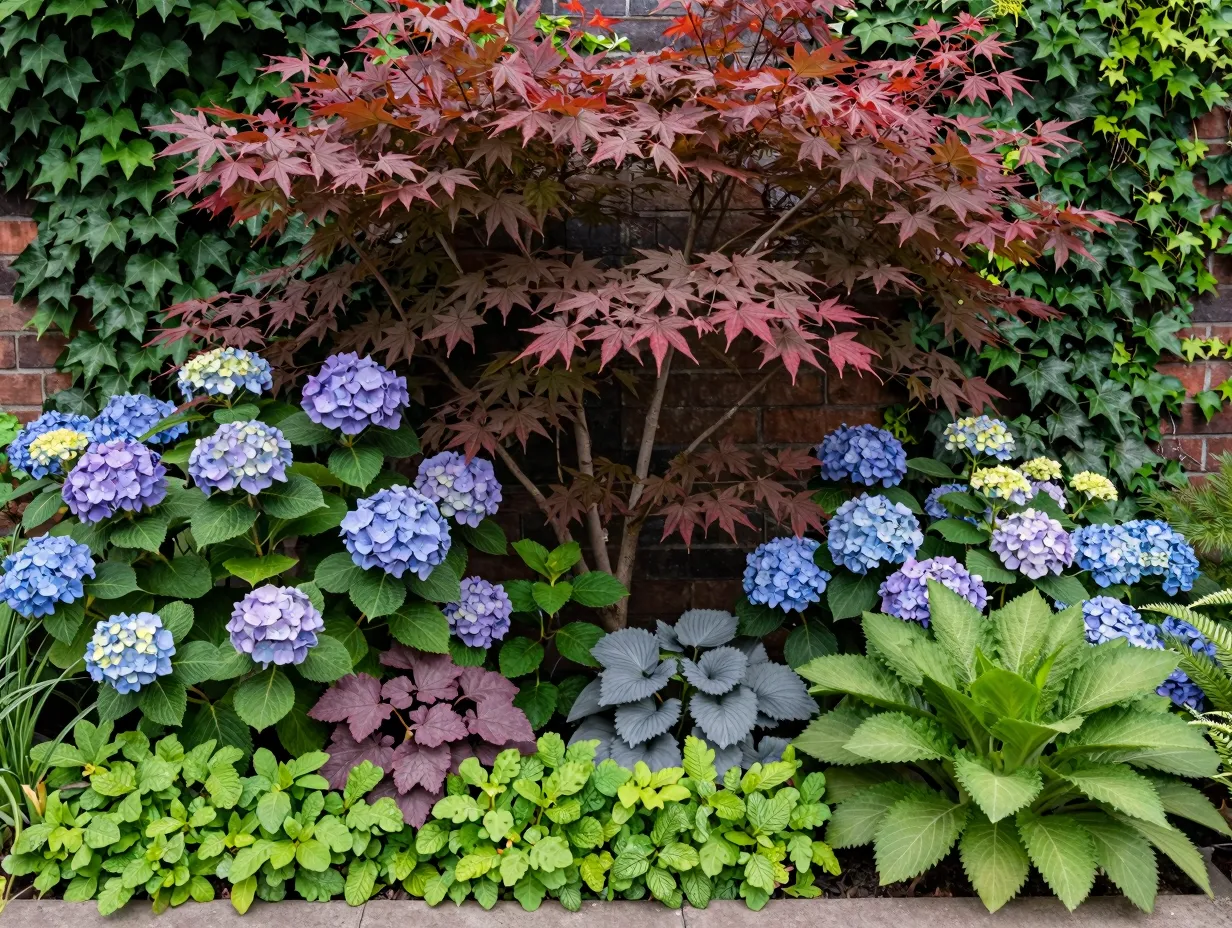 Use layered planting for year round interest