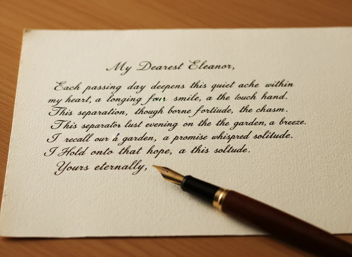 A handwritten letter done properly