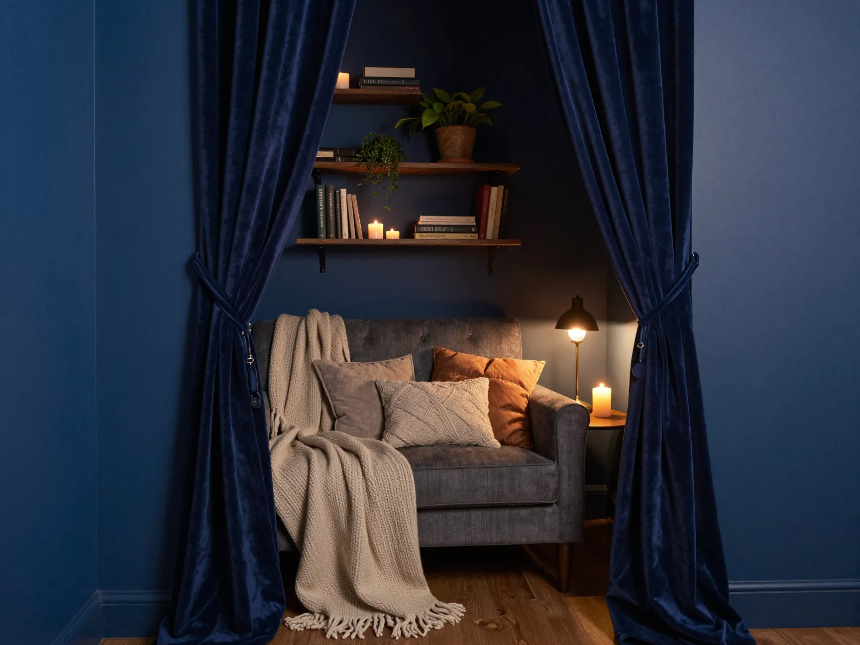 Design a cozy snug space for intimate retreat