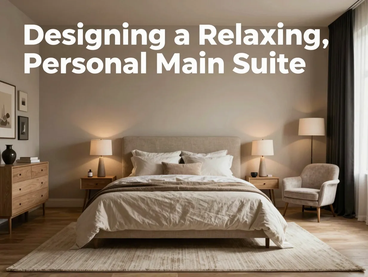 Designing a relaxing personal main suite