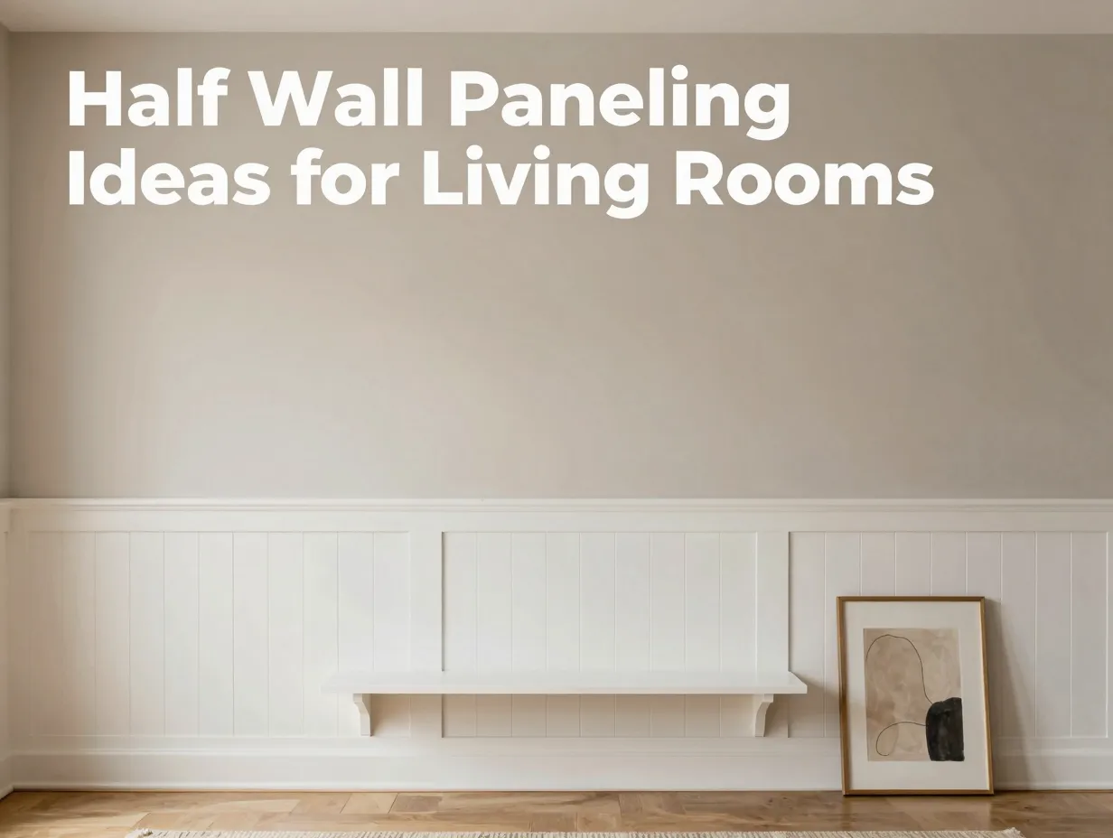 Half wall paneling ideas for living rooms