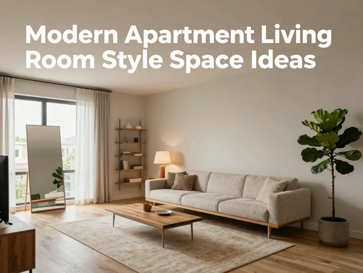 Modern apartment living room style space ideas