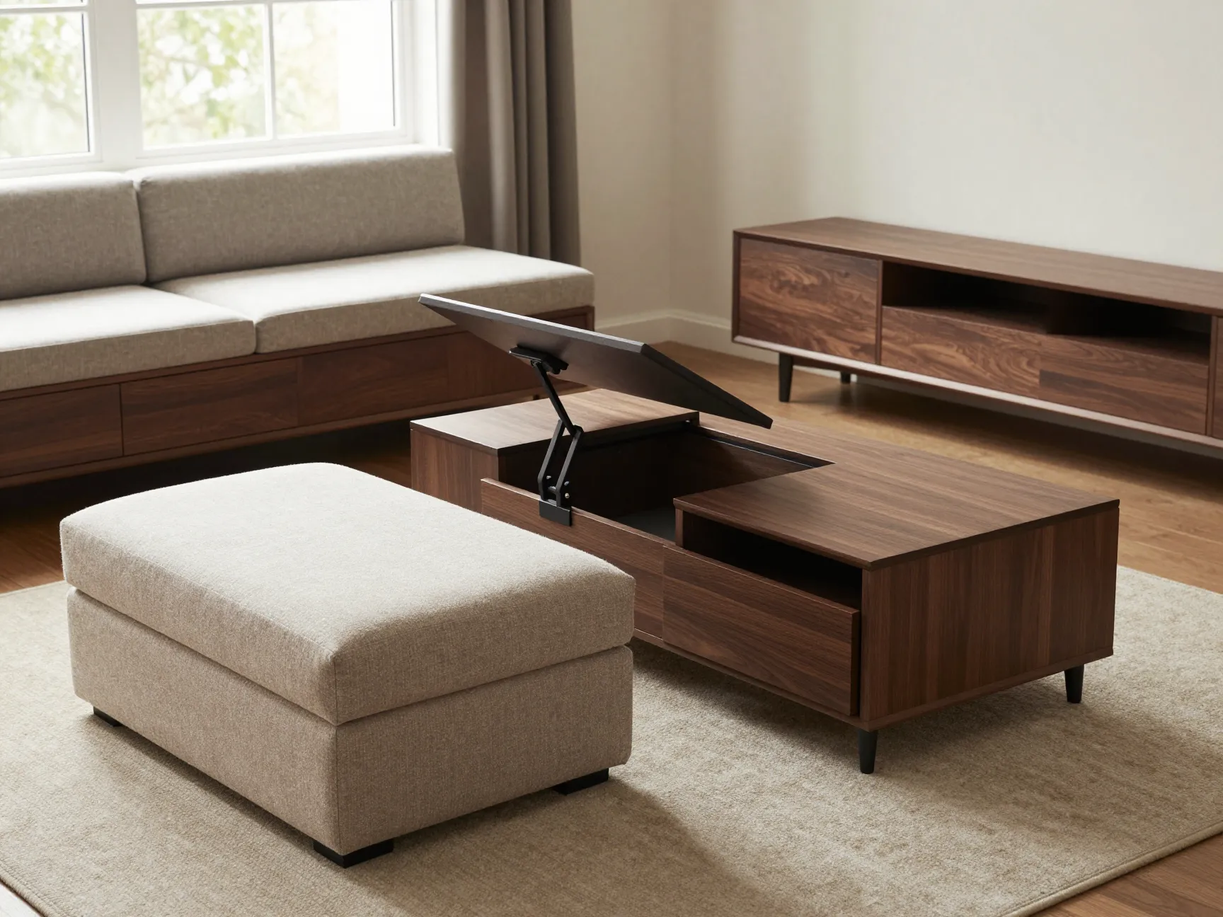 Invest in multifunctional furniture that earns its place