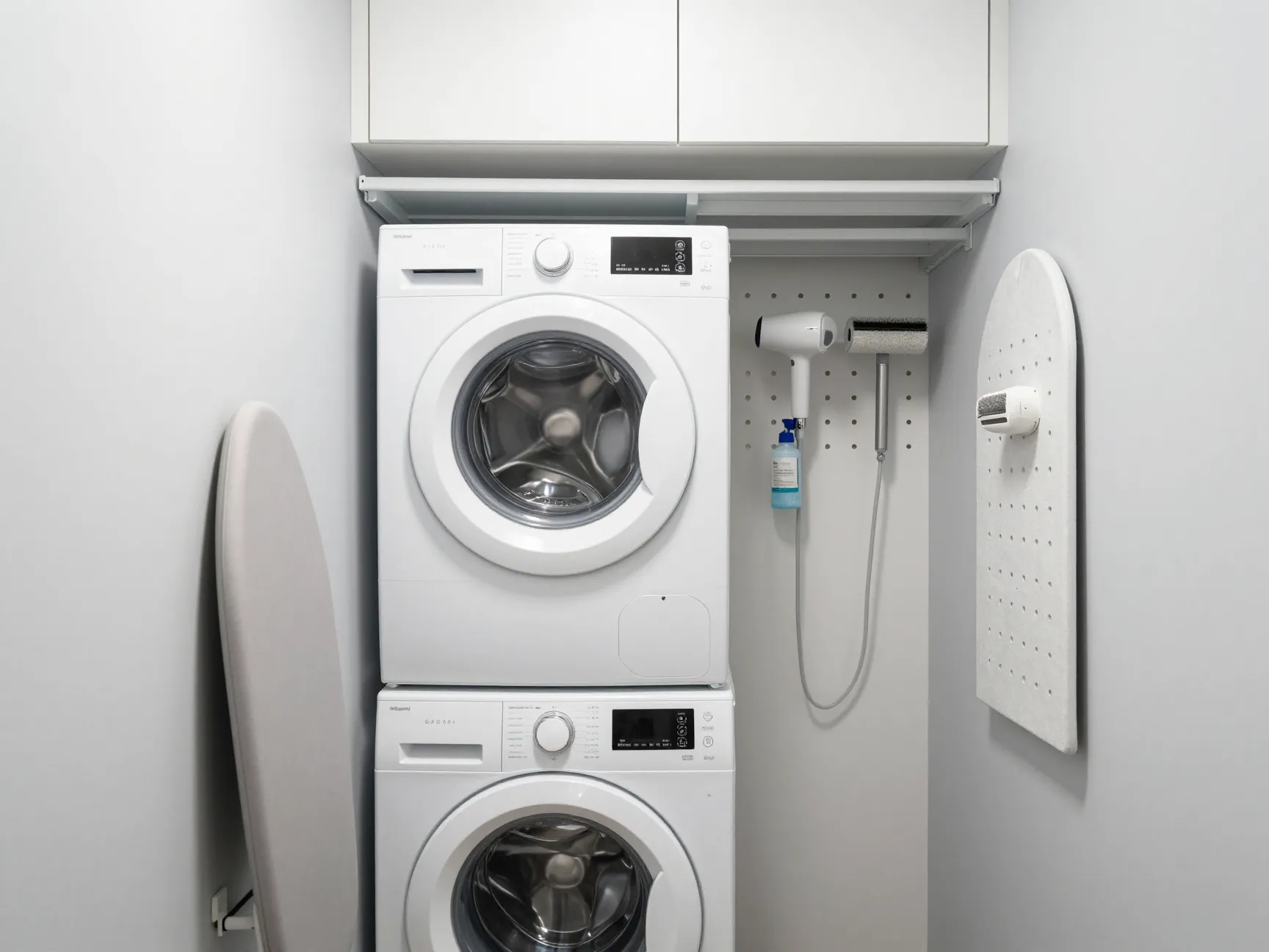 Go vertical with stackable appliances and wall mounted solutions