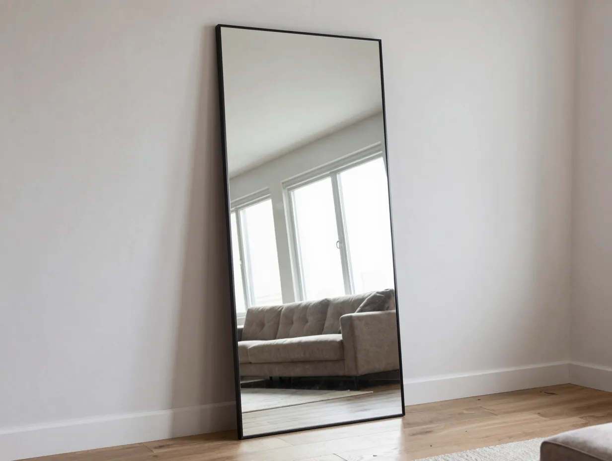 Use large mirrors as a space expanding design tool