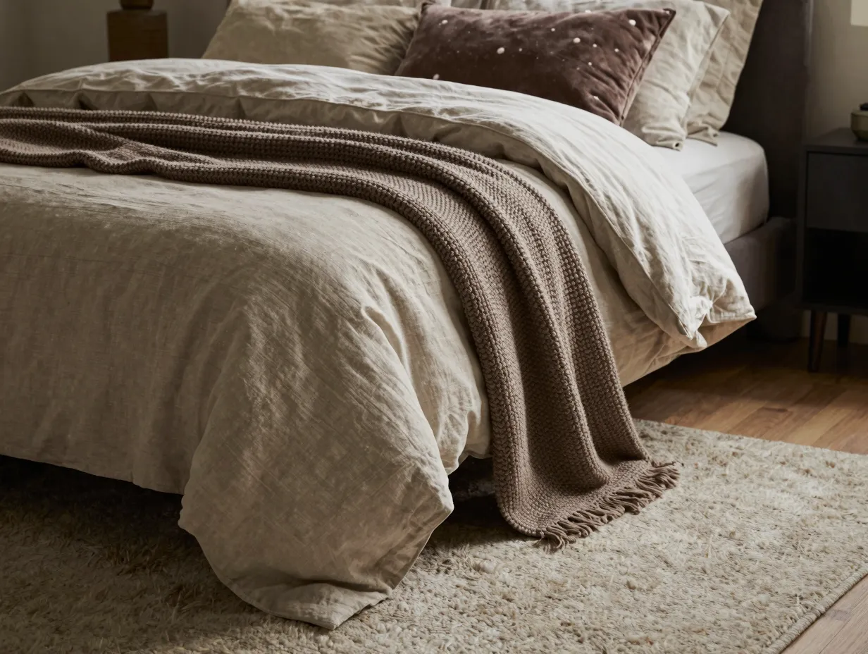 Invest in rich tactile textiles