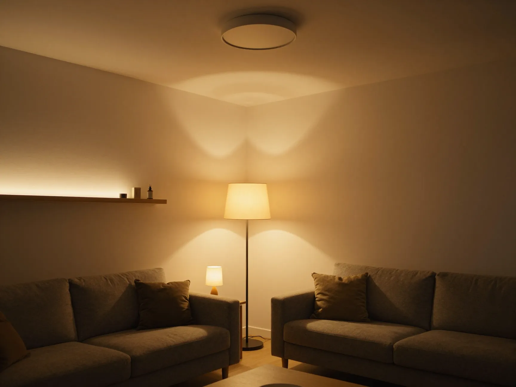 Layer your lighting instead of relying on a single overhead fixture