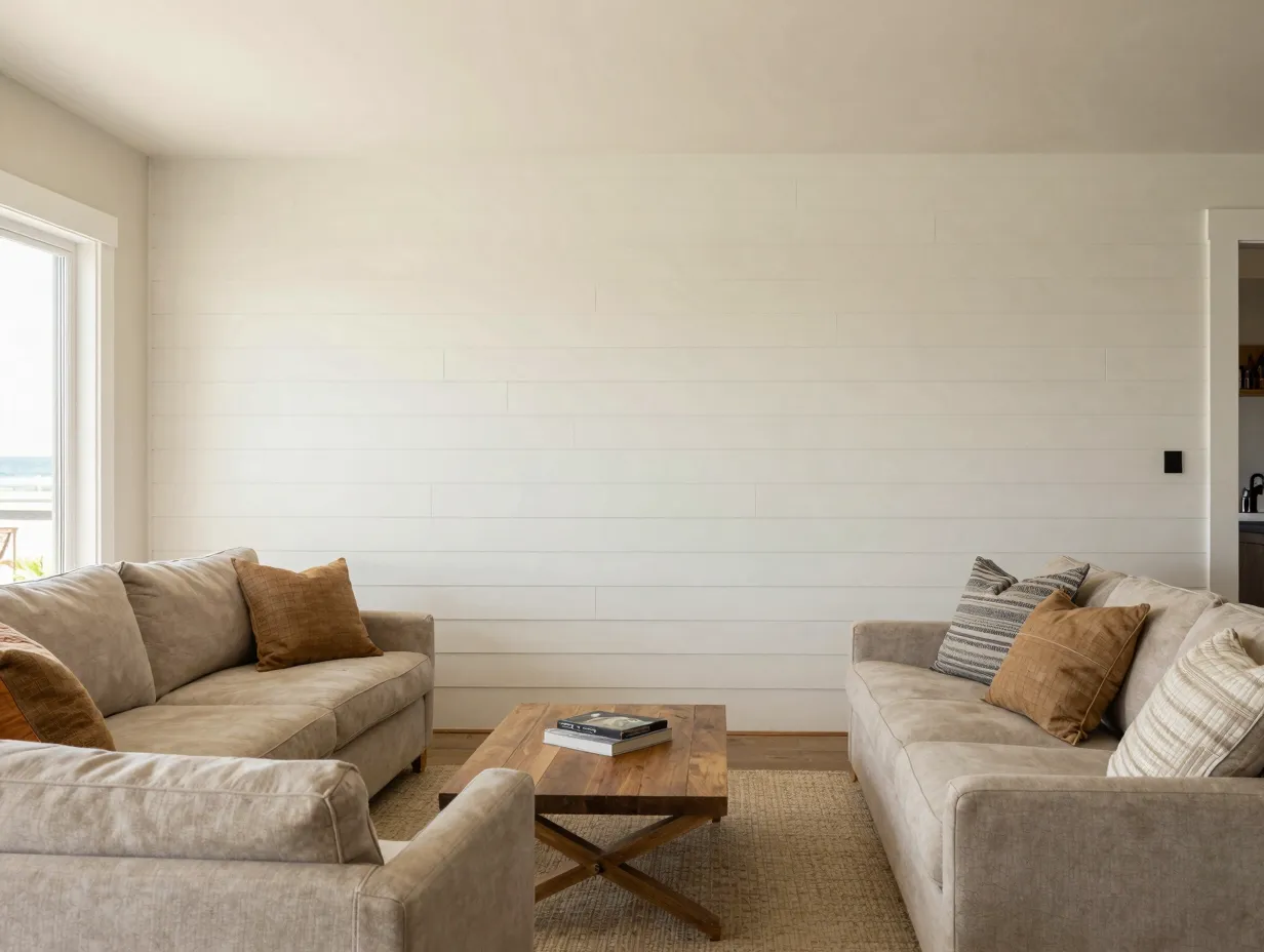 Rustic shiplap for casual lived in warmth