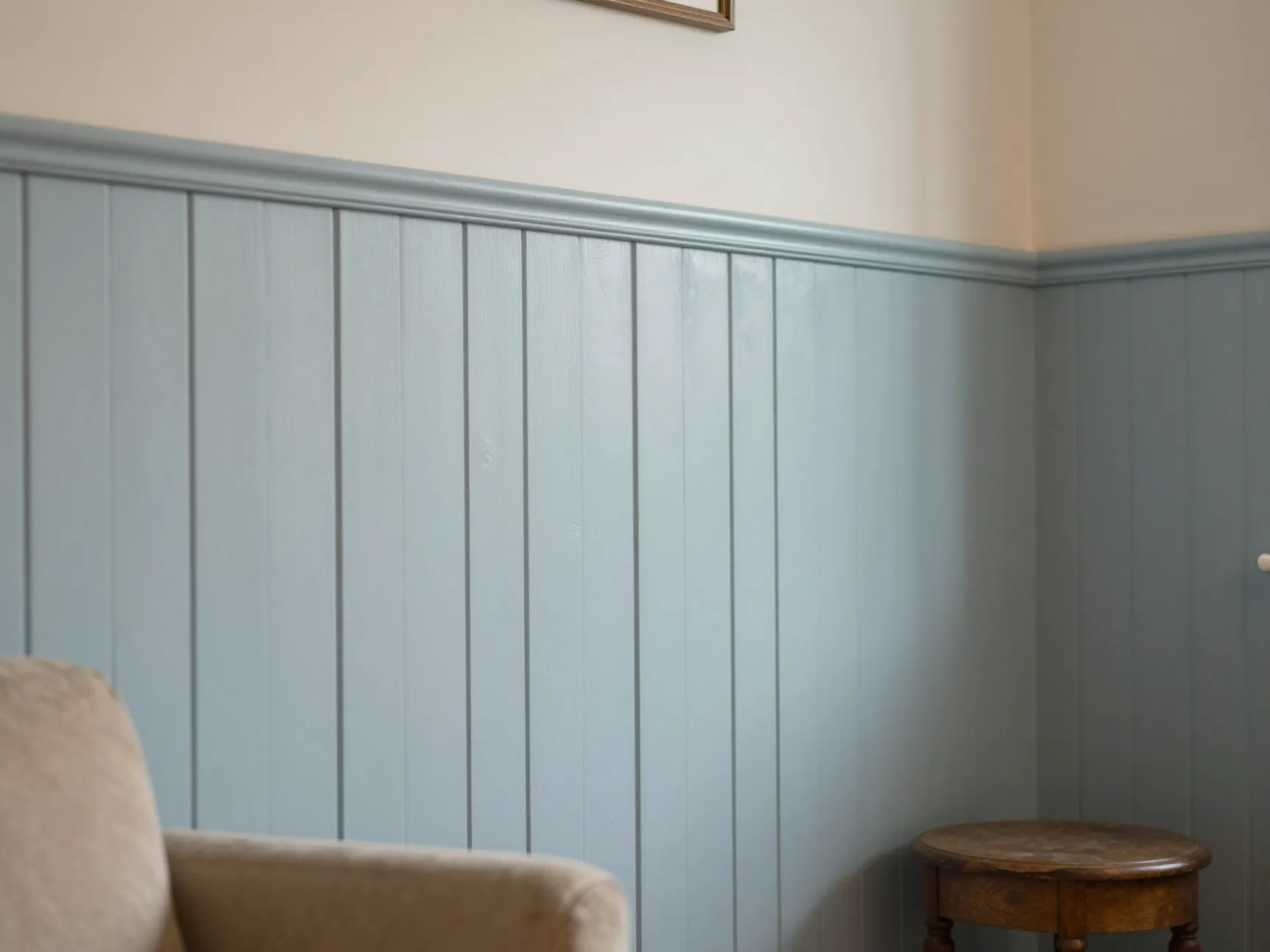 Beadboard paneling for cottage charm