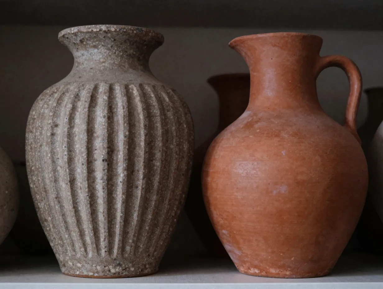Incorporate textured vases to add depth and prevent flat displays
