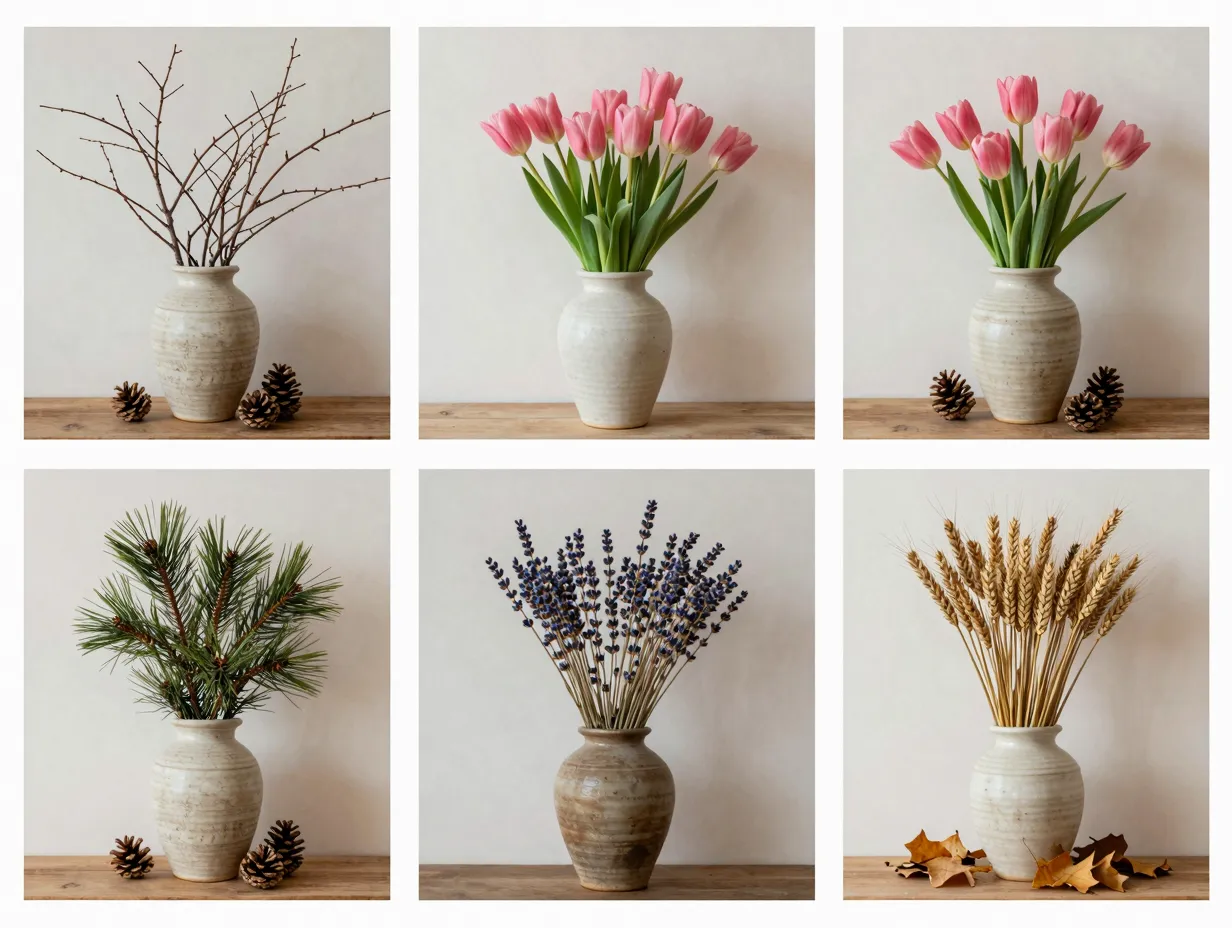 Update your vase arrangements seasonally