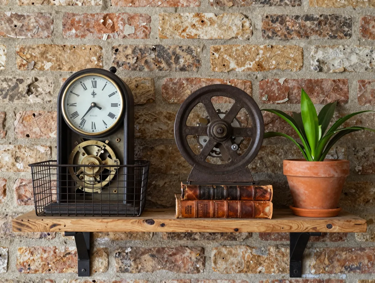 Vintage and repurposed industrial accessories