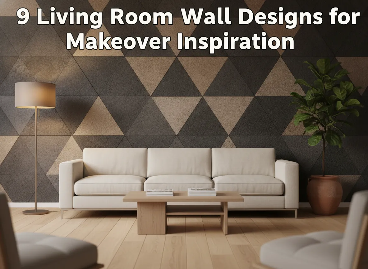 9 living room wall designs for makeover inspiration