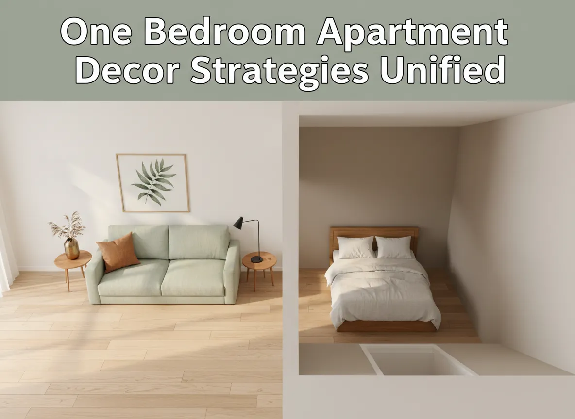 One bedroom apartment decor strategies unified