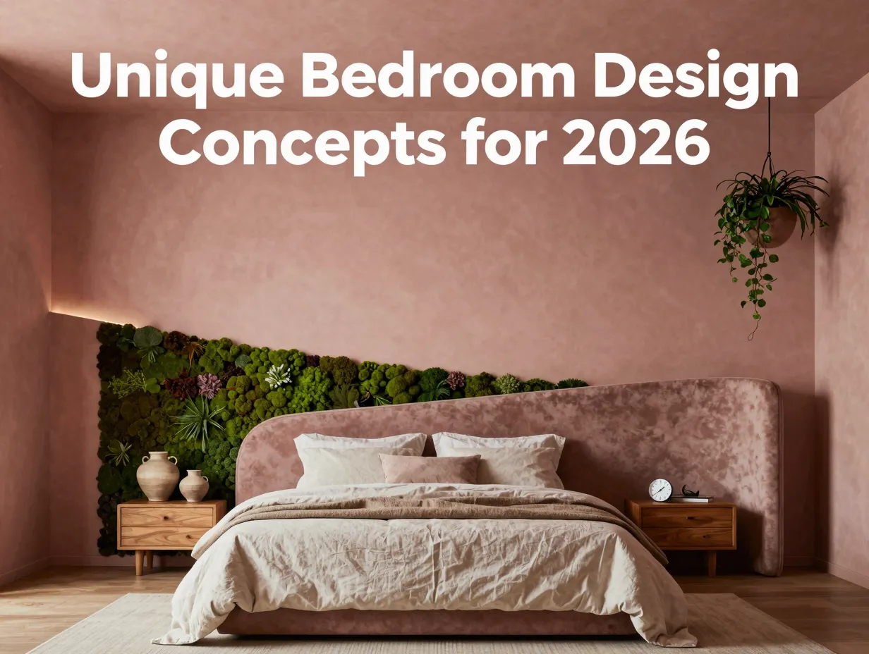 Unique bedroom design concepts for 2026