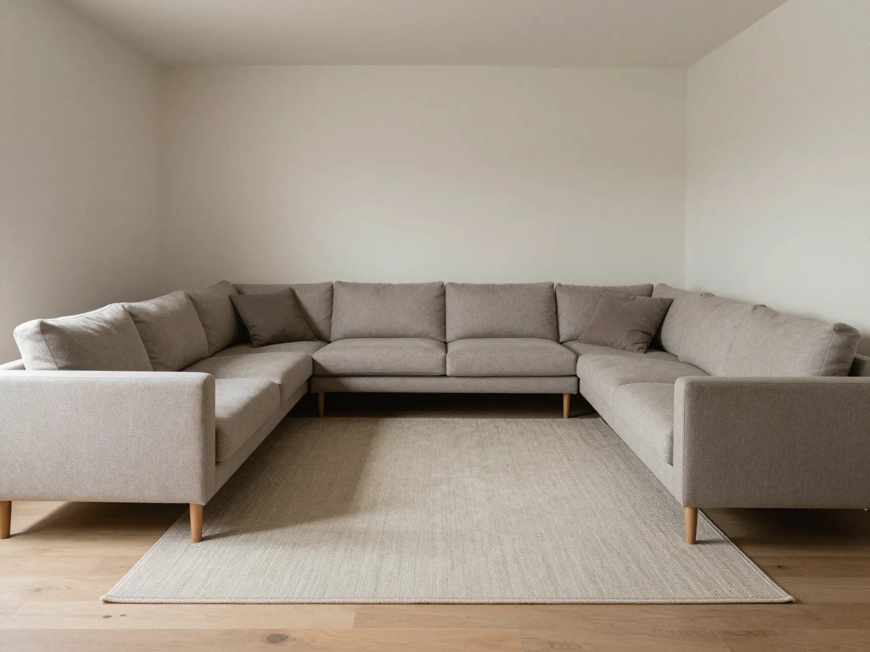 The furniture off the wall layout