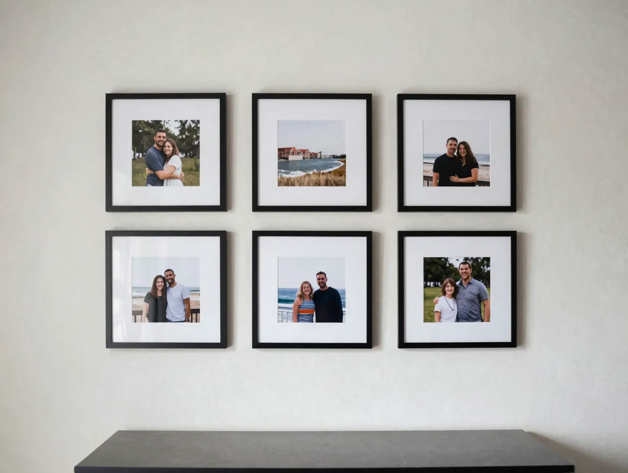 6 curated gallery walls with a tight intentional edit