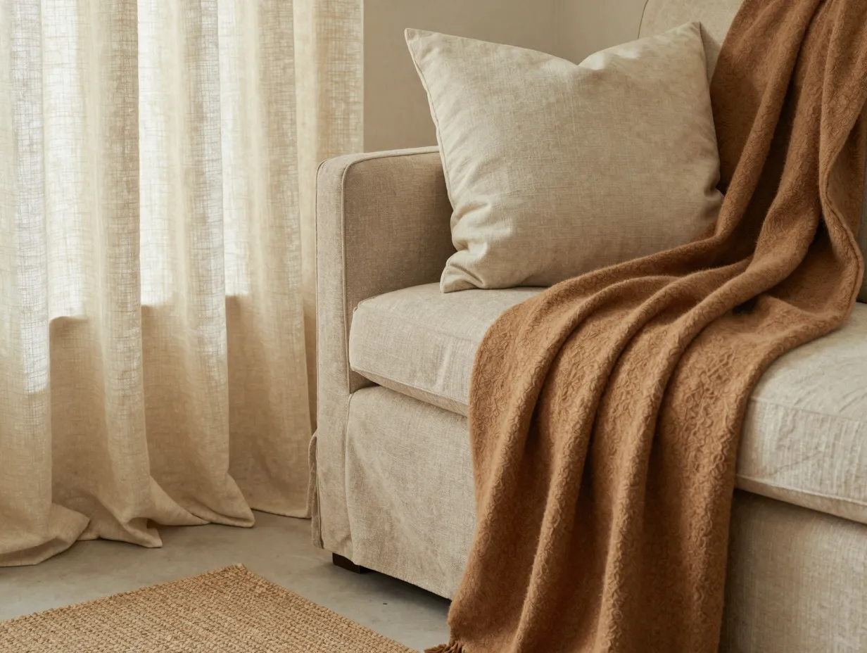 6 layer textiles in the same color family